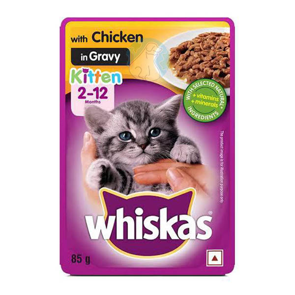 پوچ بچه گربه با طعم مرغ Whiskas